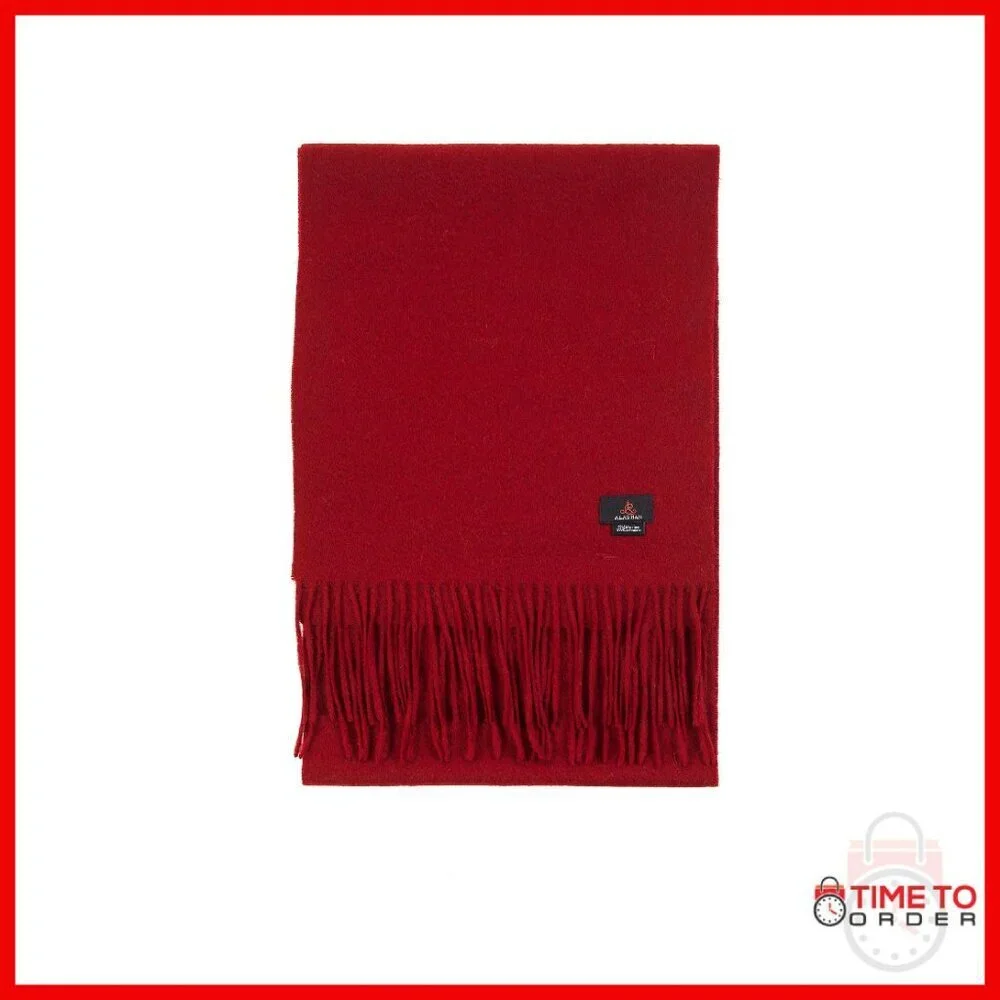 Luxury 95% Merino Wool 5% Cashmere Scarf Shawl 72x12 Inches